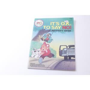 It’s OK, To Say No, Children’s Safety, Activity, 1984,ring Book, Vintage, CRISP,